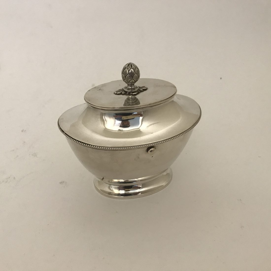 Zilveren theebus, C.L.J. Begeer, te Utrecht, 1920