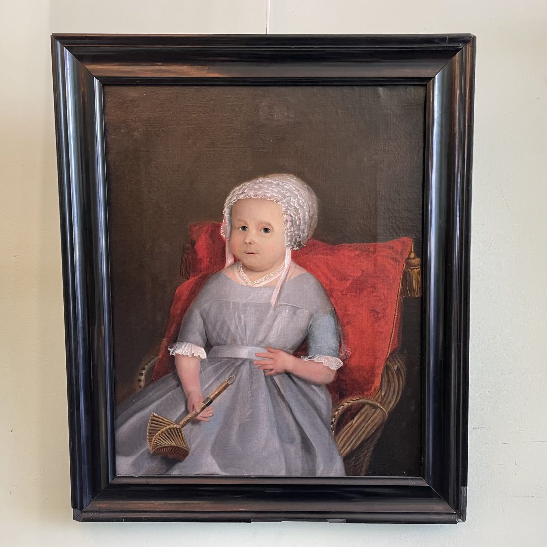 Zittend kind met de bof, ongesigneerd, midden 19e eeuw