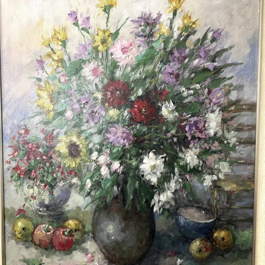 Vaas met bloemen, Theo van de Poel (1951-)