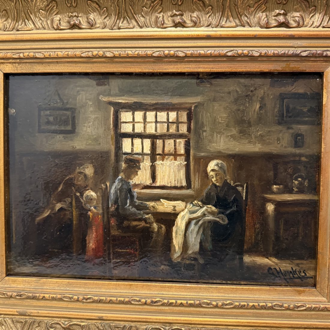 Bij het gezin in huis, Gerke Henkes (1844-1927)