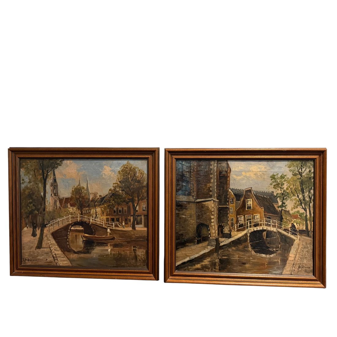 Twee keer Stadsgezicht Den Haag, Christoffel Hendrik Dijkman  (1879-1954)