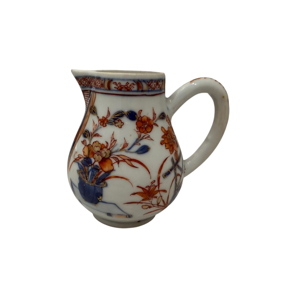 Porselein Chinees Imari melkkannetje, 18e eeuw
