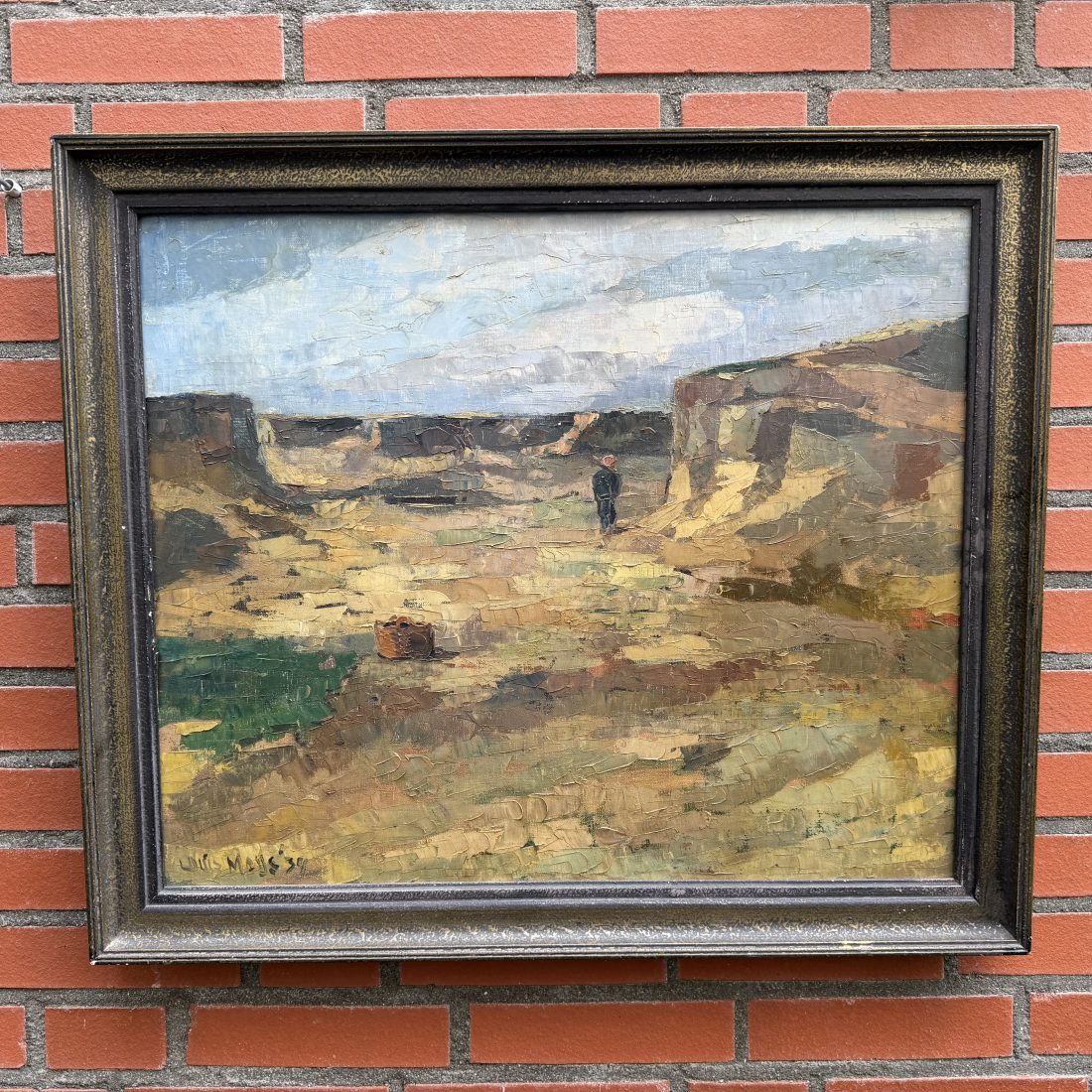 Wandeling in een berglandschap, Louis Meijs (1902-1995)